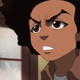 Huey Freeman in a scene from season 4 of The Boondocks